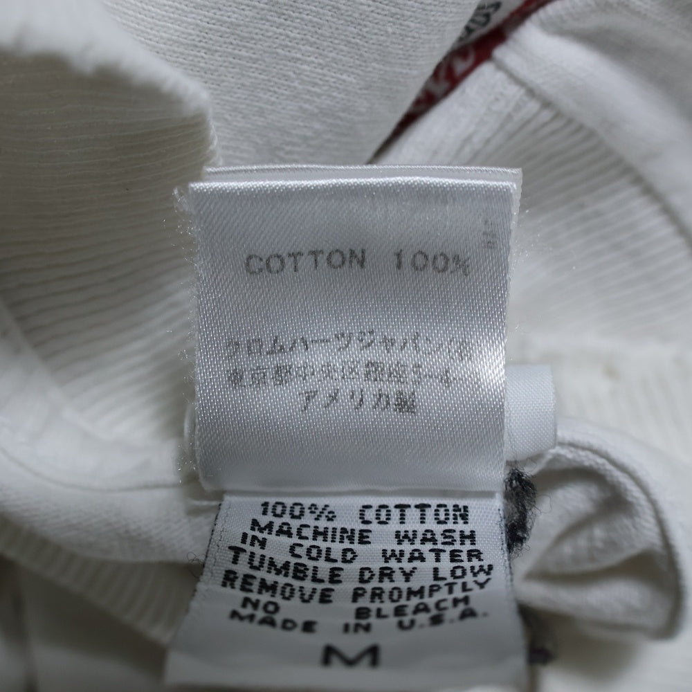 CHROME HEARTS(クロムハーツ) OLD AMERICAN FLAG TEE オールド アメリカンフラッグTシャツ 星条旗 ホースシュープリント 半袖カットソー ホワイト