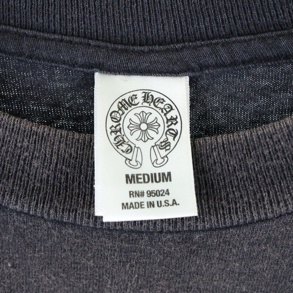 CHROME HEARTS(クロムハーツ) OLD CHプラス 両面プリント半袖Tシャツ カットソー ブラック