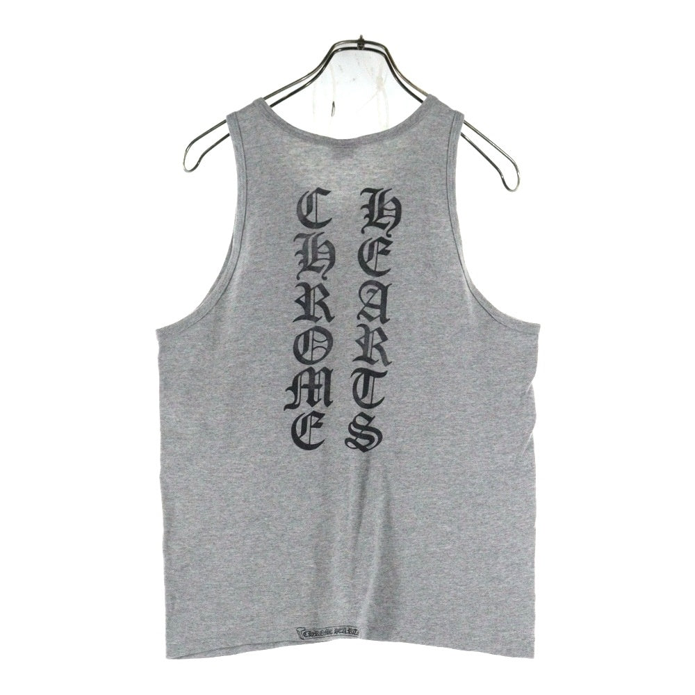 CHROME HEARTS(クロムハーツ) OLD TANK TOP ロゴプリントタンクトップ ノースリーブ グレー