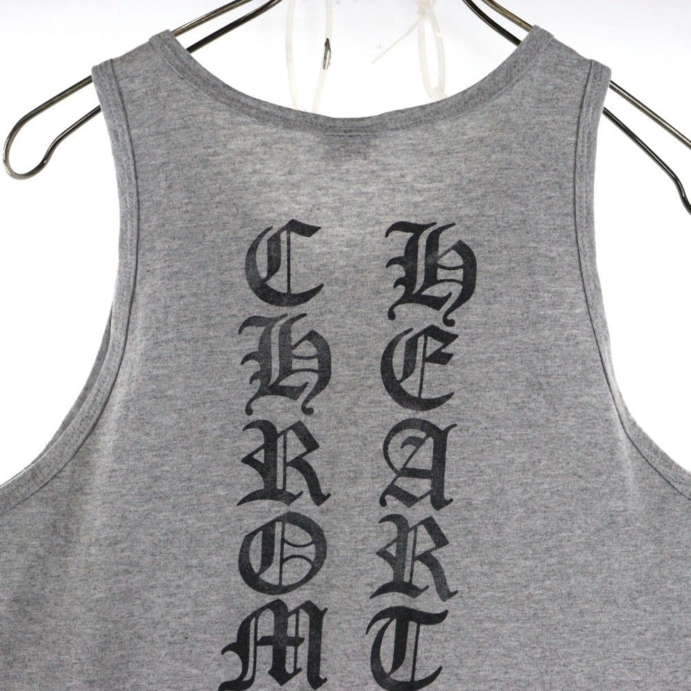CHROME HEARTS(クロムハーツ) OLD TANK TOP ロゴプリントタンクトップ ノースリーブ グレー