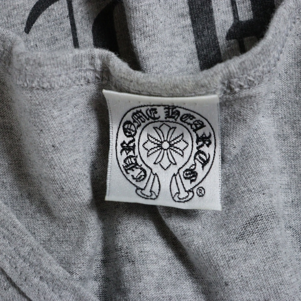 CHROME HEARTS(クロムハーツ) OLD TANK TOP ロゴプリントタンクトップ ノースリーブ グレー