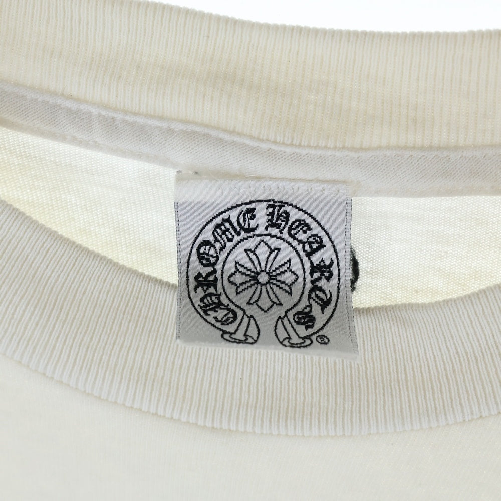 CHROME HEARTS(クロムハーツ) OLD オールドモデル バックセメタリー ホースシュープリントポケット 半袖Tシャツ カットソー ホワイト