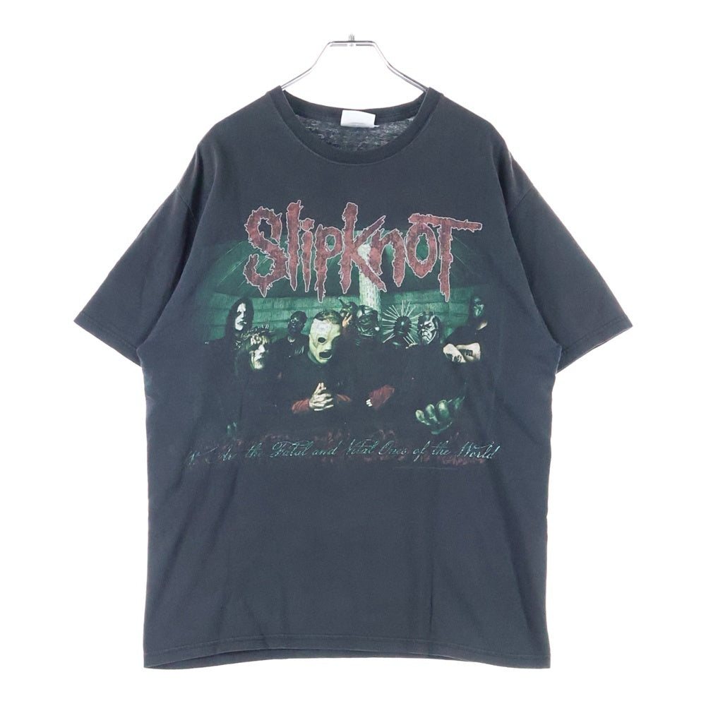 VINTAGE(ヴィンテージ) 00s Slipknot ALL HOPE IS GONE HANES TEE スリップノット 両面プリント半袖Tシャツ カットソー ブラック