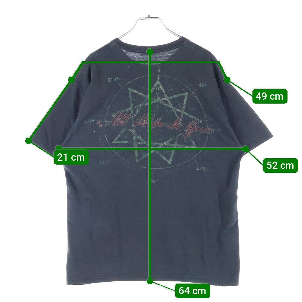 VINTAGE(ヴィンテージ) 00s Slipknot ALL HOPE IS GONE HANES TEE スリップノット 両面プリント半袖Tシャツ カットソー ブラック
