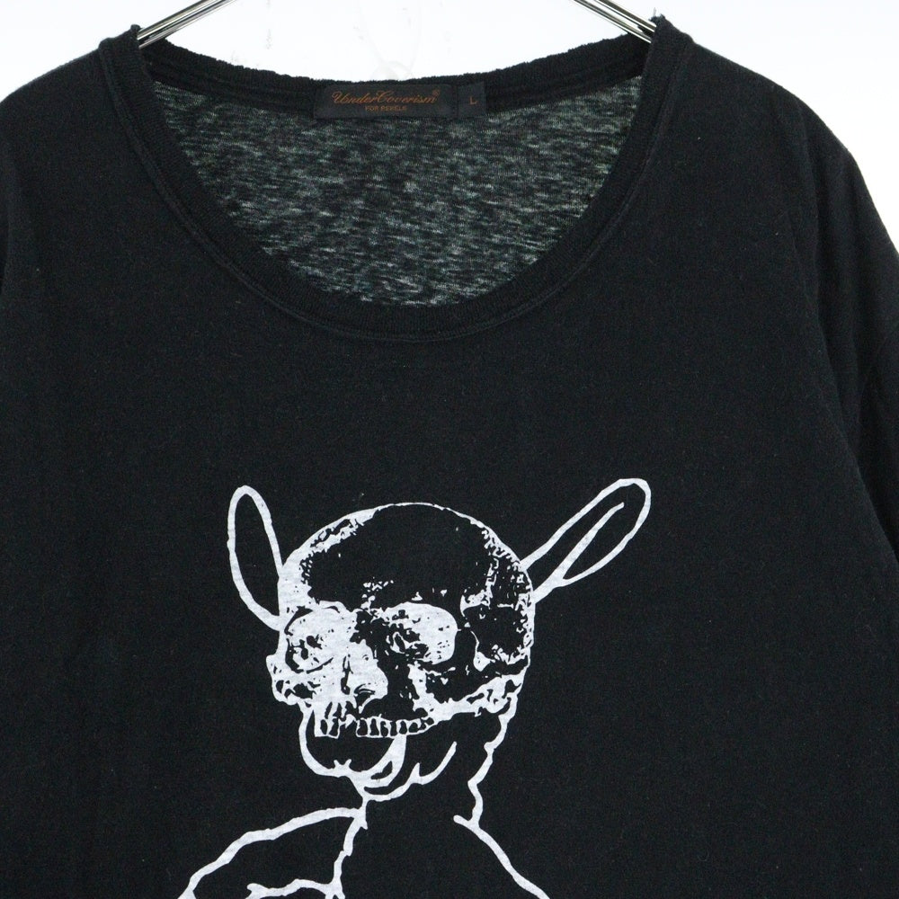 UNDERCOVER(アンダーカバー) Archive グラフィックプリント ロング丈 長袖スリーブ 長袖Tシャツ ブラック