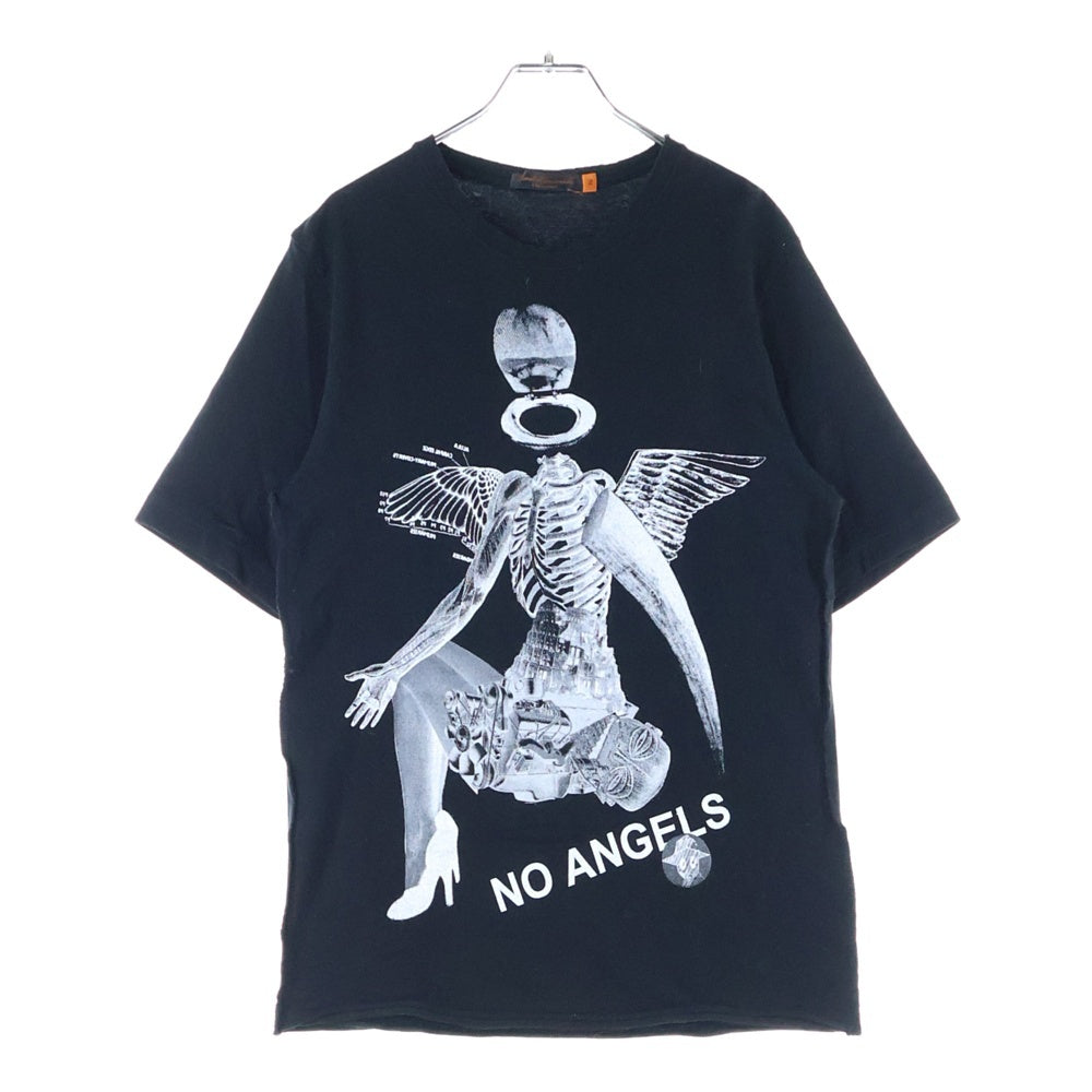 UNDERCOVER(アンダーカバー) Archive NO ANGELS グラフィックプリント インサイドアウト 半袖Tシャツ ブラック