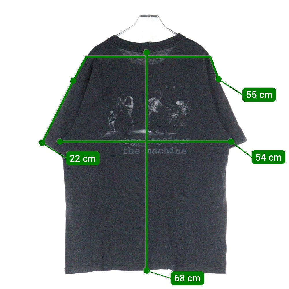 VINTAGE(ヴィンテージ) 90S RAGE AGAINST THE MACHINE BACK MEMBER PORTRAIT レイジアゲインストザマシーン 両面プリント 半袖Tシャツ ブラック