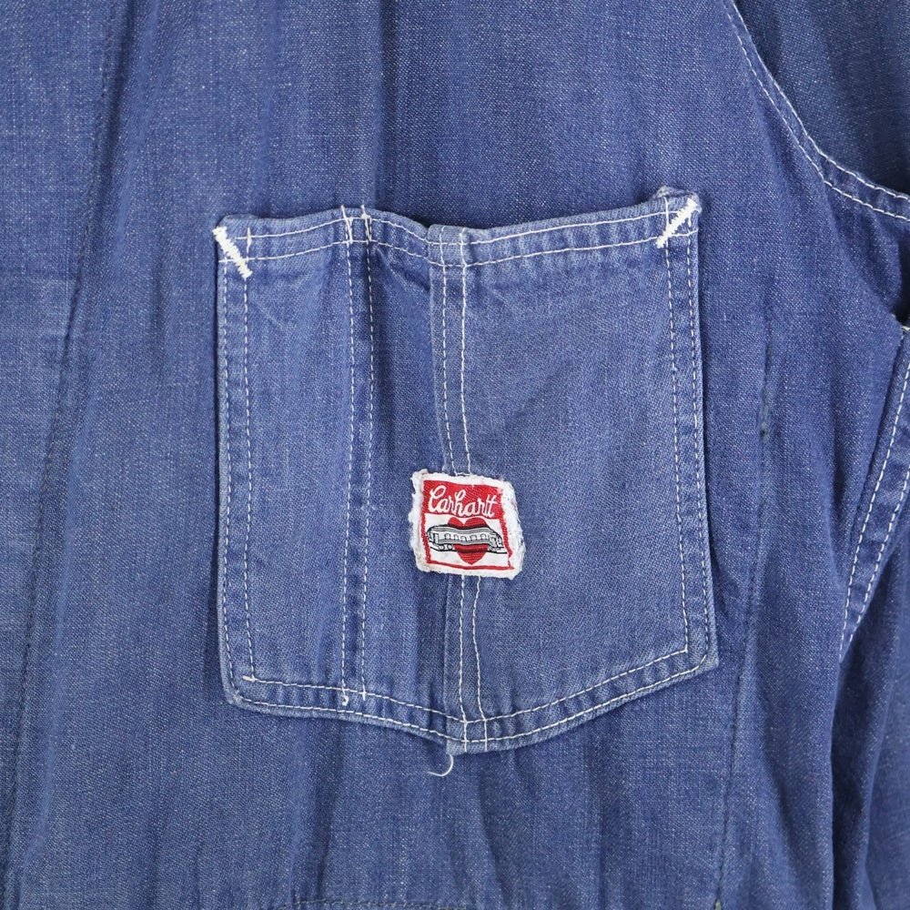 CARHARTT(カーハート) 50-60s VINTAGE ハートタグ カナダ製 カナダハート ハートボダン デニムカバーオール インディゴ