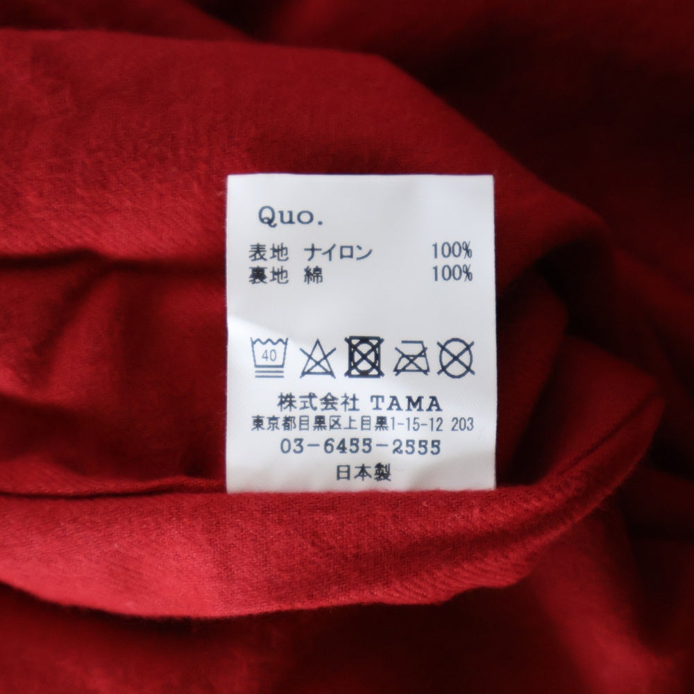 MASSES(マシス) ×PORKCHOP NYLON JKT REAPER P コーチジャケット レッド