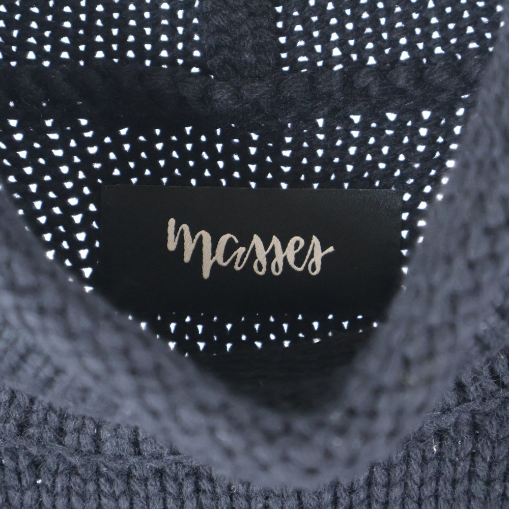 MASSES(マシス) MOCK NECK PO モックネック ニット セーター ブラック