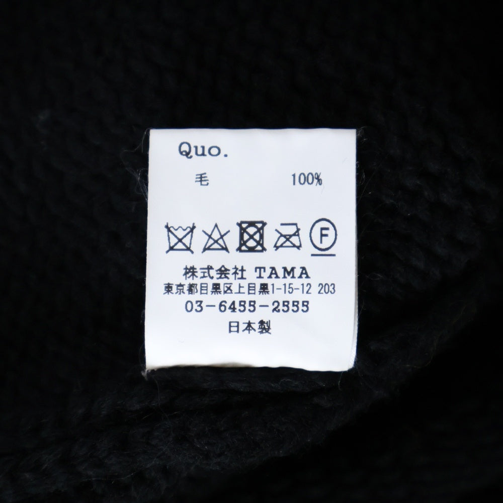 MASSES(マシス) MOCK NECK PO モックネック ニット セーター ブラック
