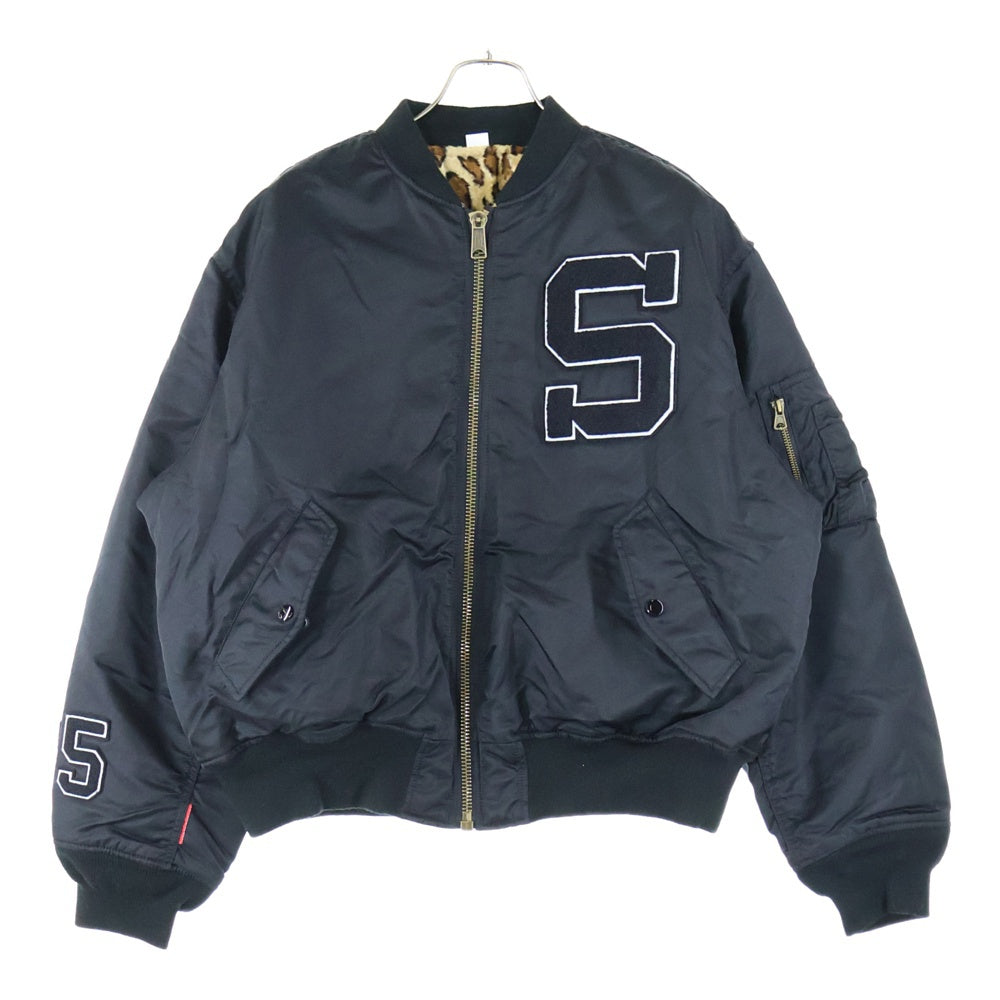 SUPREME(シュプリーム) 25SS × GOODENOUGH Reversible MA-1 グッドイナフ ワッペン付きリバーシブルブルゾン アウター ピンバッチ付き ブラック