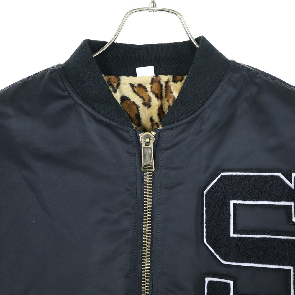 SUPREME(シュプリーム) 25SS × GOODENOUGH Reversible MA-1 グッドイナフ ワッペン付きリバーシブルブルゾン アウター ピンバッチ付き ブラック