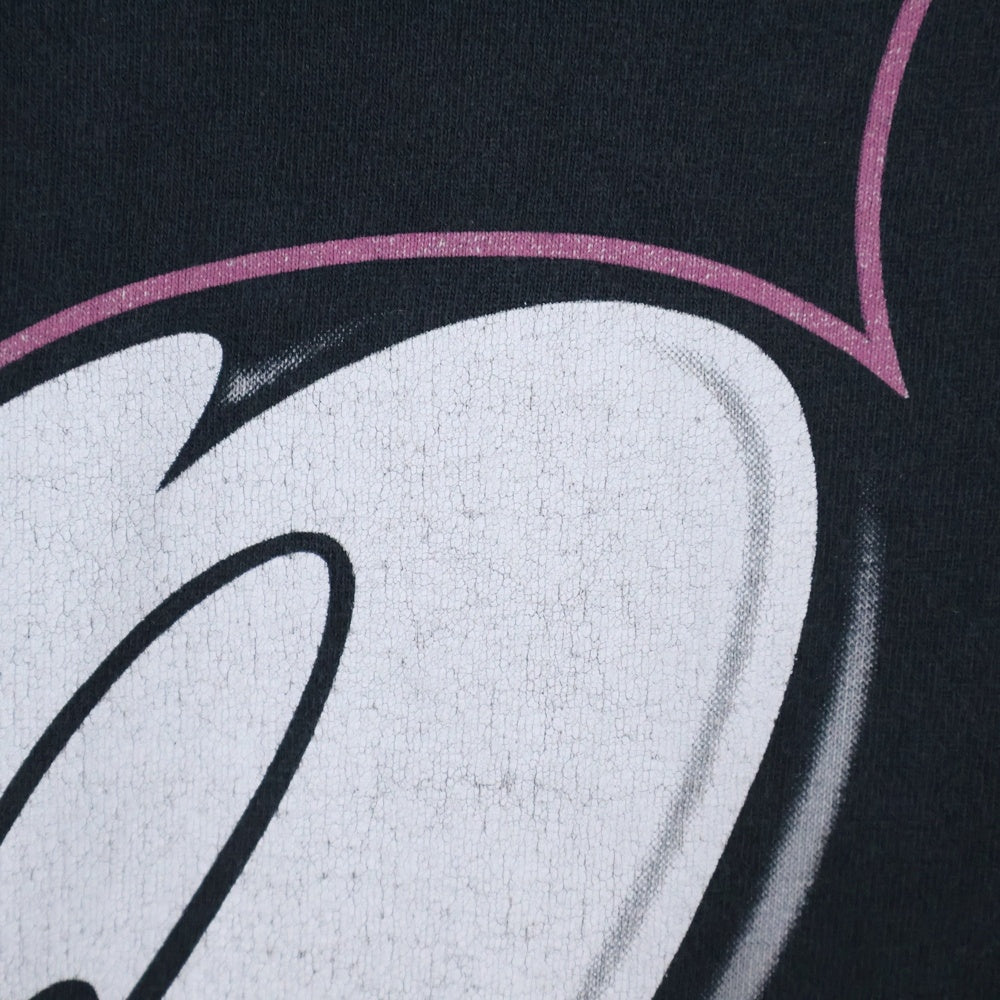 VINTAGE(ヴィンテージ) 90s Disney Mickey Mouse ディズニー ミッキーマウス ビッグフェイスプリント 半袖Tシャツ カットソー ブラック