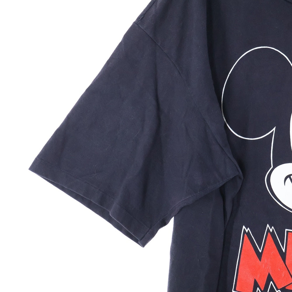 VINTAGE(ヴィンテージ) 90s Disney Mickey Mouse ディズニー ミッキーマウス ビッグフェイスプリント 半袖Tシャツ カットソー ブラック