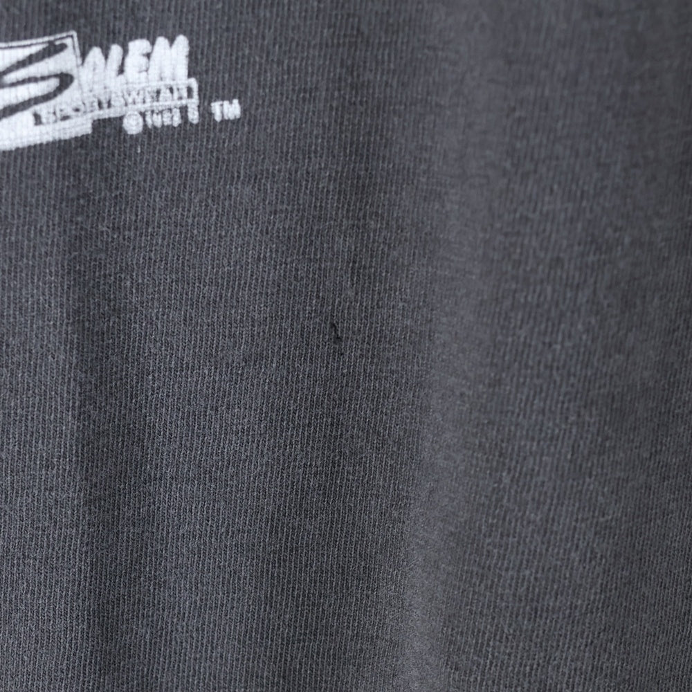 VINTAGE(ヴィンテージ) 90s BACK 2 BACK WORLD CHAMPS CHICAGO BULLS シカゴブルズ プリント 半袖Tシャツ カットソー ブラック