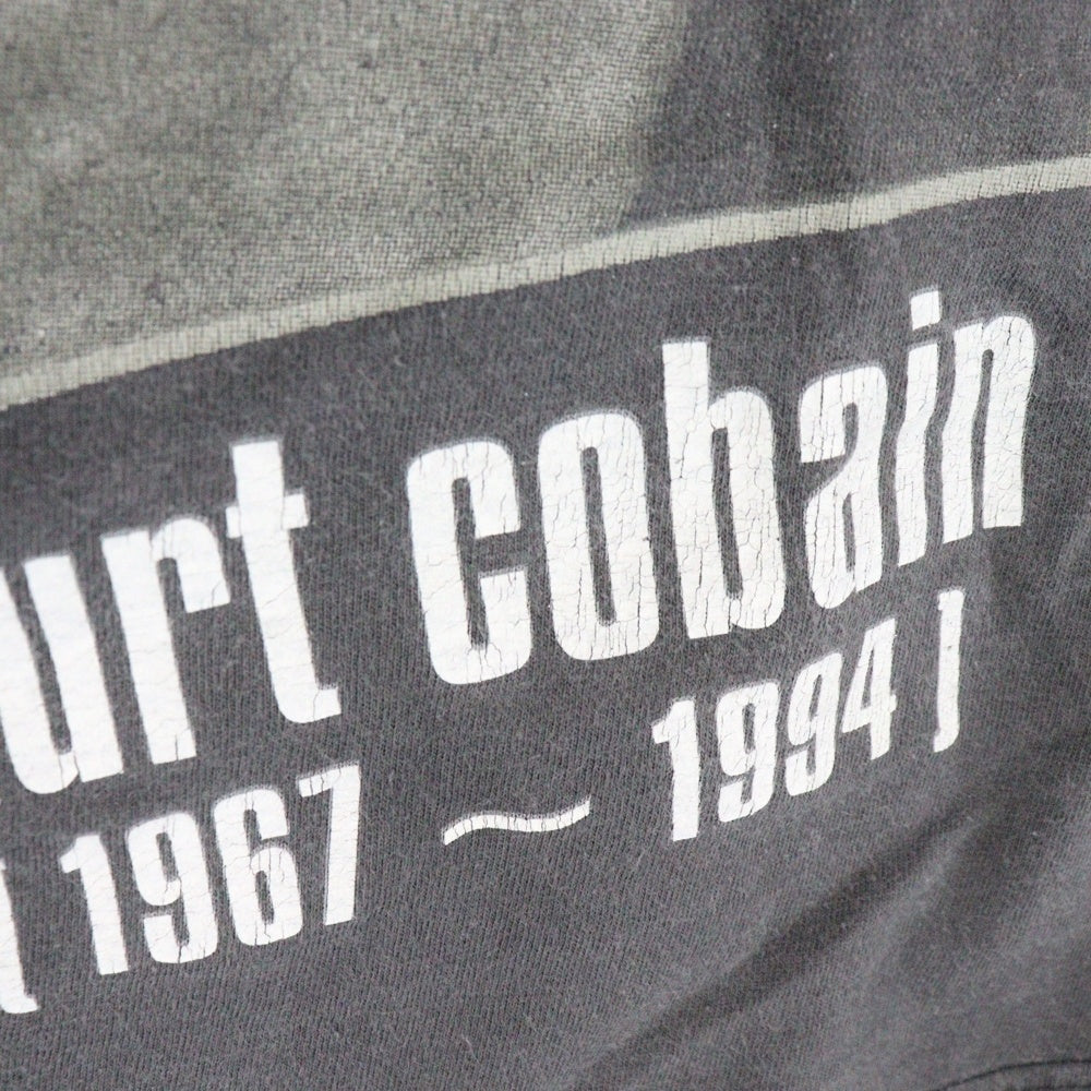 VINTAGE(ヴィンテージ) 90s NIRVANA KURT COBAIN MEMORIAL TEE ニルヴァーナ 追悼 半袖Tシャツ カットソー ブラック