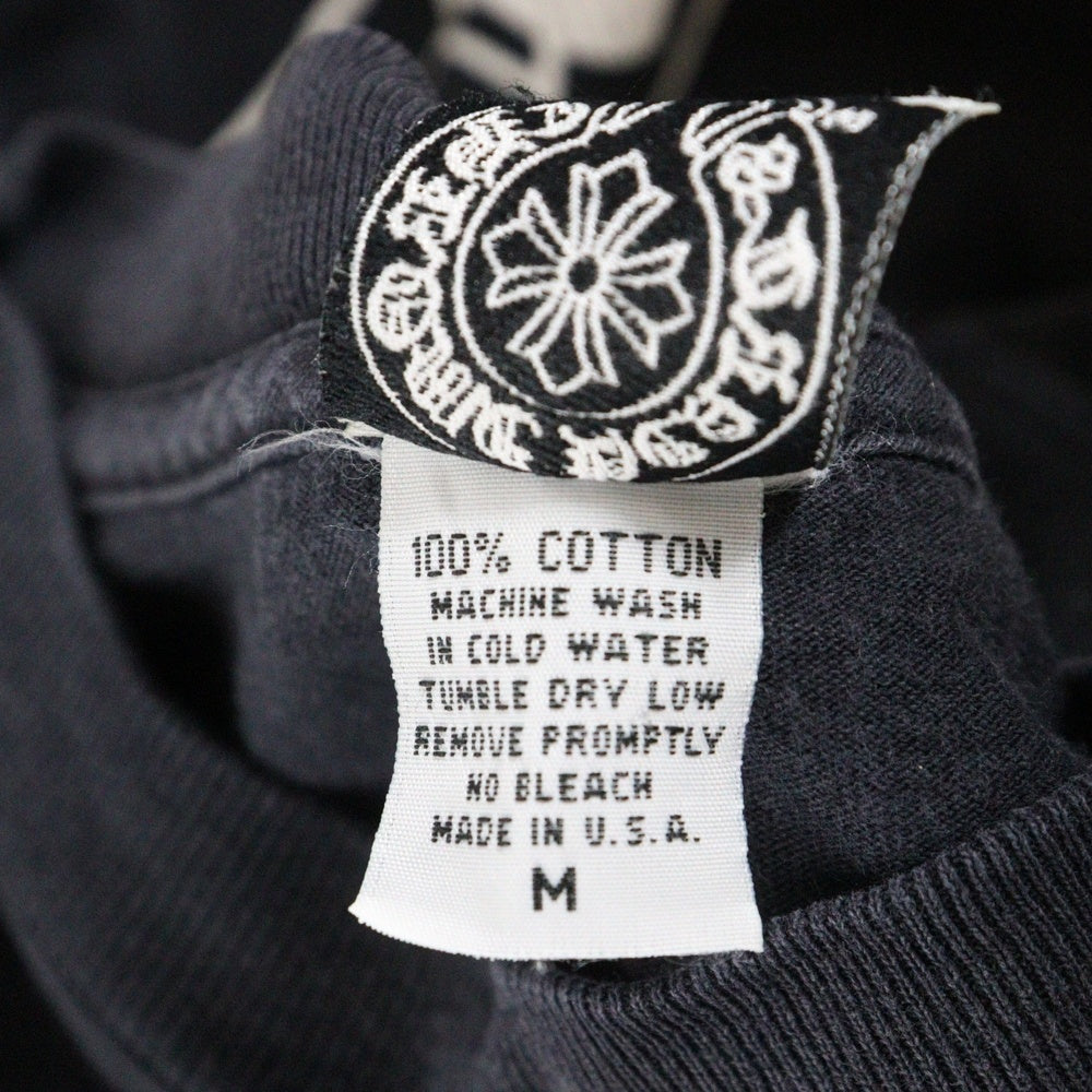 CHROME HEARTS(クロムハーツ) OLD HORSESHOE ホースシュープリント 長袖Tシャツ ロングスリーブ ブラック