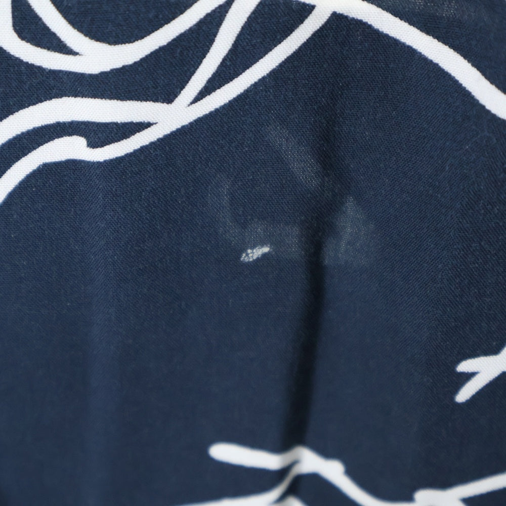 VINTAGE(ヴィンテージ) 90S Polo by Ralph Lauren horse ホースプリント オープンカラー レーヨンシャツ ネイビー