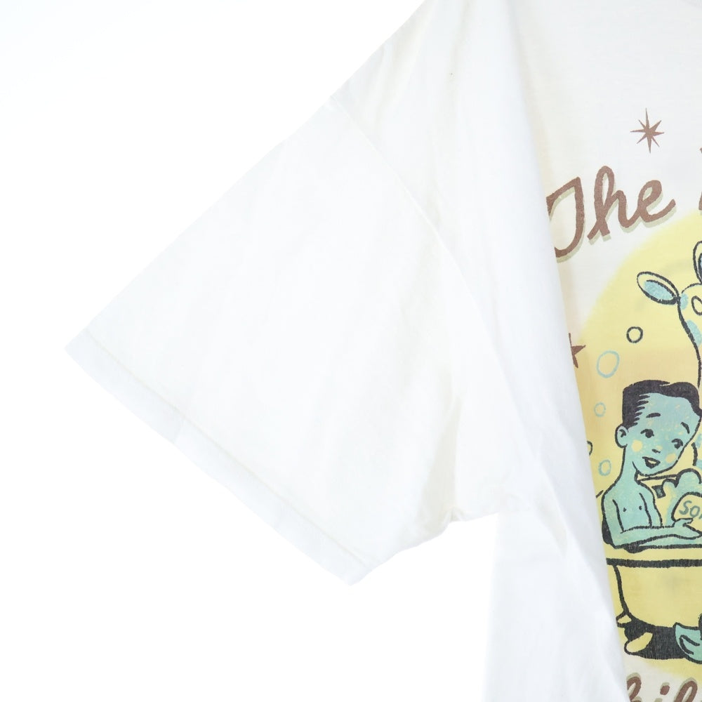 VINTAGE(ヴィンテージ) 90s RED HOT CHILI PEPPERS WORLD TOUR 1996 ONE HOT MINUTE レッドホットチリペッパーズ ツアープリント お風呂 半袖Tシャツ カットソー ホワイト