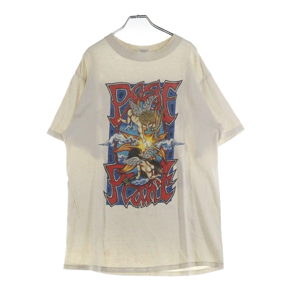 VINTAGE(ヴィンテージ) 90S Jimmy Page & Robert Plant ジミー・ペイジ&ロバート・プラント 両面プリント半袖Tシャツ カットソー ホワイト