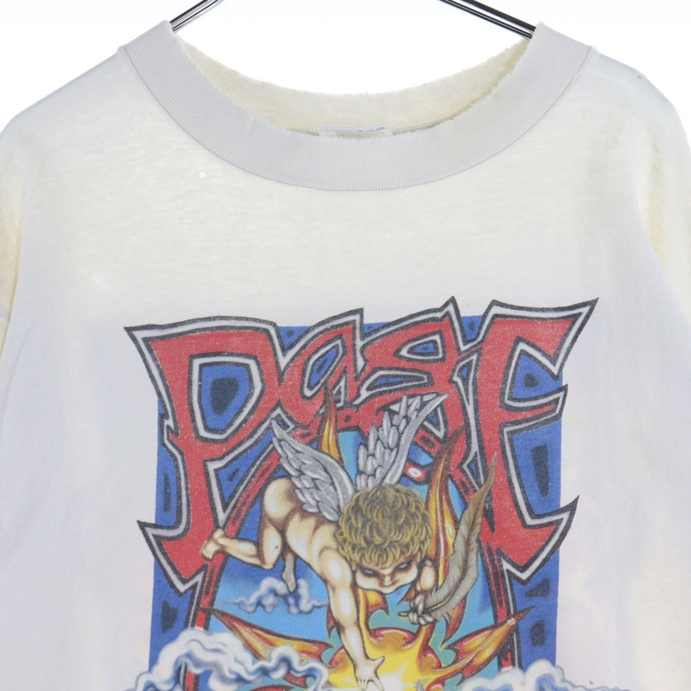 VINTAGE(ヴィンテージ) 90S Jimmy Page & Robert Plant ジミー・ペイジ&ロバート・プラント 両面プリント半袖Tシャツ カットソー ホワイト