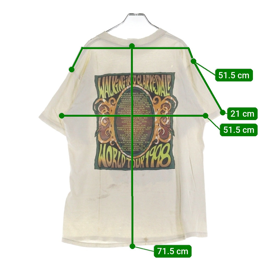 VINTAGE(ヴィンテージ) 90S Jimmy Page & Robert Plant ジミー・ペイジ&ロバート・プラント 両面プリント半袖Tシャツ カットソー ホワイト