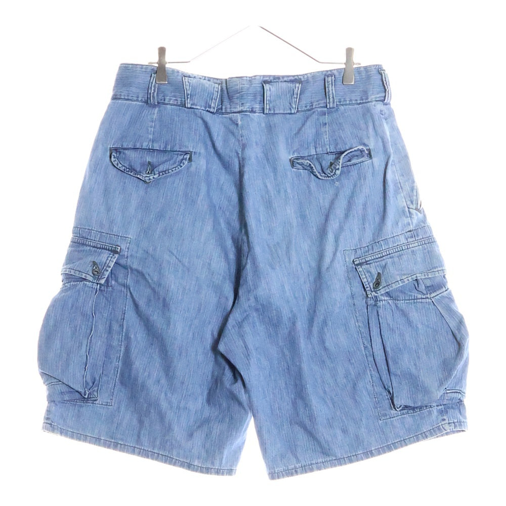 RRL(ダブルアールエル) 90S 三つ星タグ メタルボタン デニムバギーショーツ ハーフパンツ インディゴ