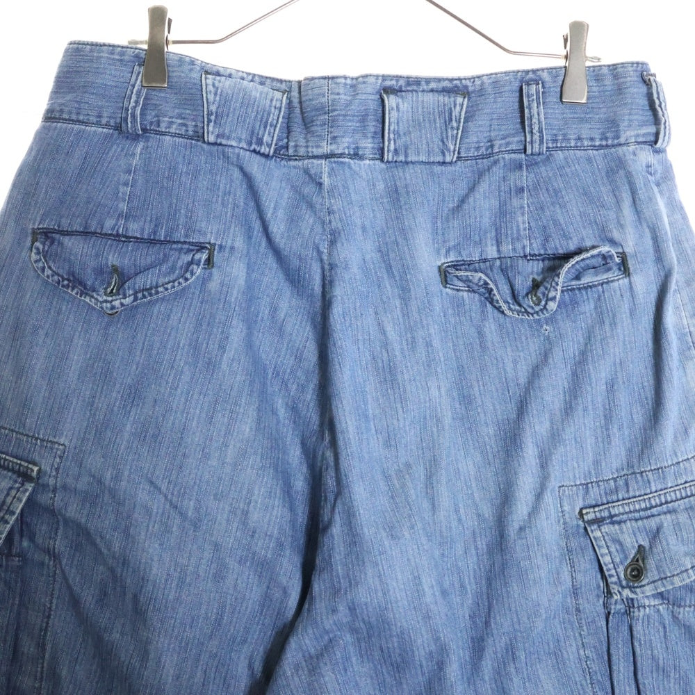 RRL(ダブルアールエル) 90S 三つ星タグ メタルボタン デニムバギーショーツ ハーフパンツ インディゴ