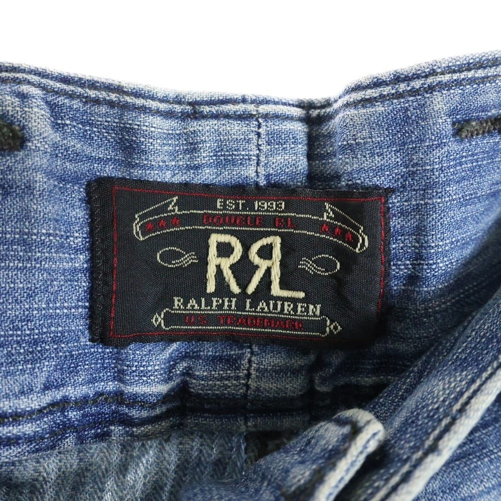 RRL(ダブルアールエル) 90S 三つ星タグ メタルボタン デニムバギーショーツ ハーフパンツ インディゴ