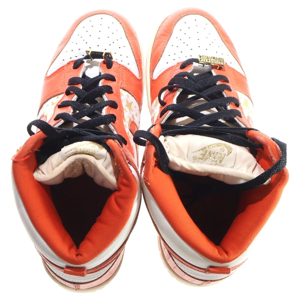 NIKE(ナイキ) SUPREME DUNK HIGH PRO ×シュプリーム ダンク ハイカットスニーカー オレンジ/ホワイト US9.5/27.5cm 307385-181