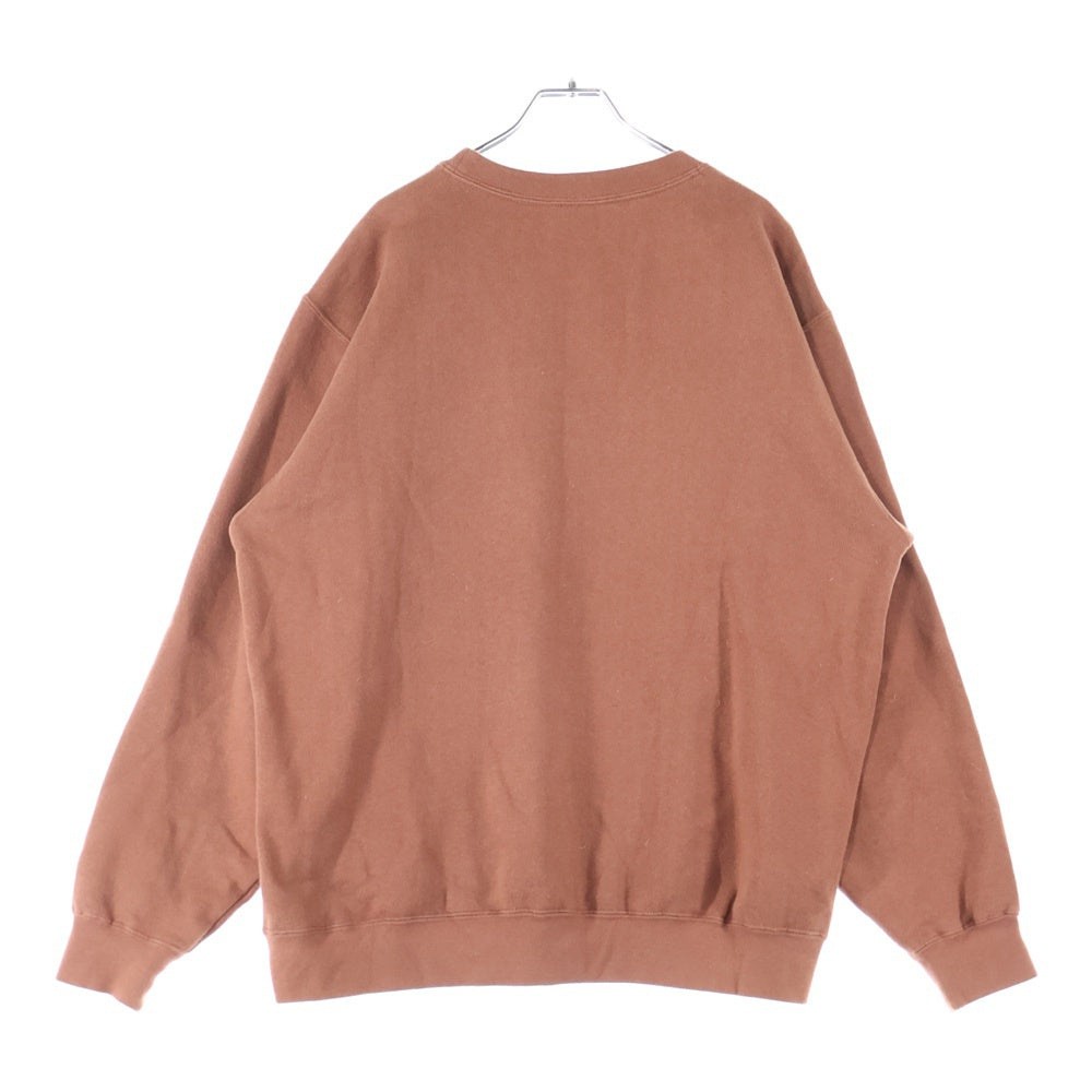 STUSSY(ステューシー) 00s VINTAGE センター刺繍ロゴ スウェット トレーナー ブラウン