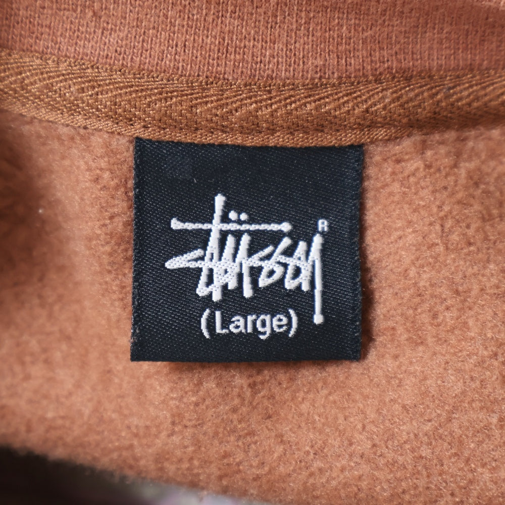 STUSSY(ステューシー) 00s VINTAGE センター刺繍ロゴ スウェット トレーナー ブラウン