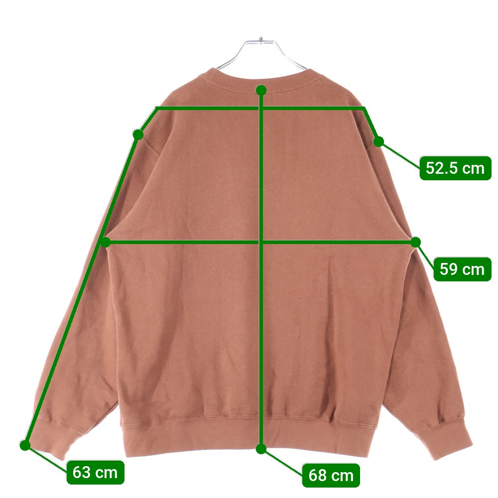 STUSSY(ステューシー) 00s VINTAGE センター刺繍ロゴ スウェット トレーナー ブラウン