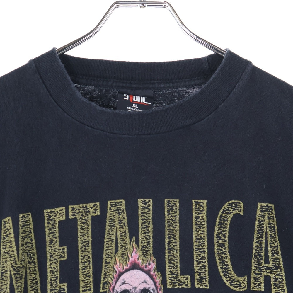 VINTAGE(ヴィンテージ) 90s METALLICA PUSHEAD KING NOTHING TEE メタリカ 両面プリント半袖Tシャツ カットソー ブラック