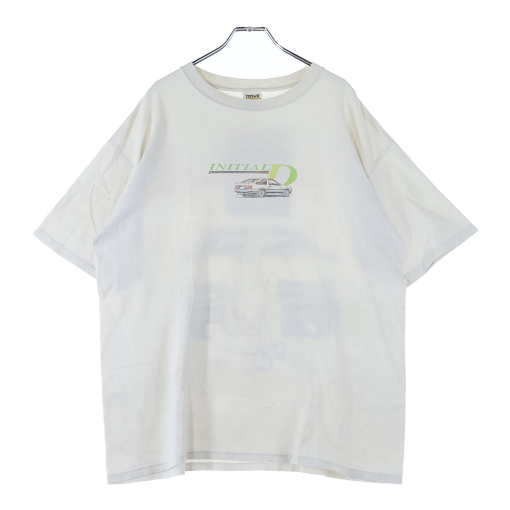 VINTAGE(ヴィンテージ) 00s Initial D TEE 頭文字D 両面プリント半袖Tシャツ カットソー ホワイト