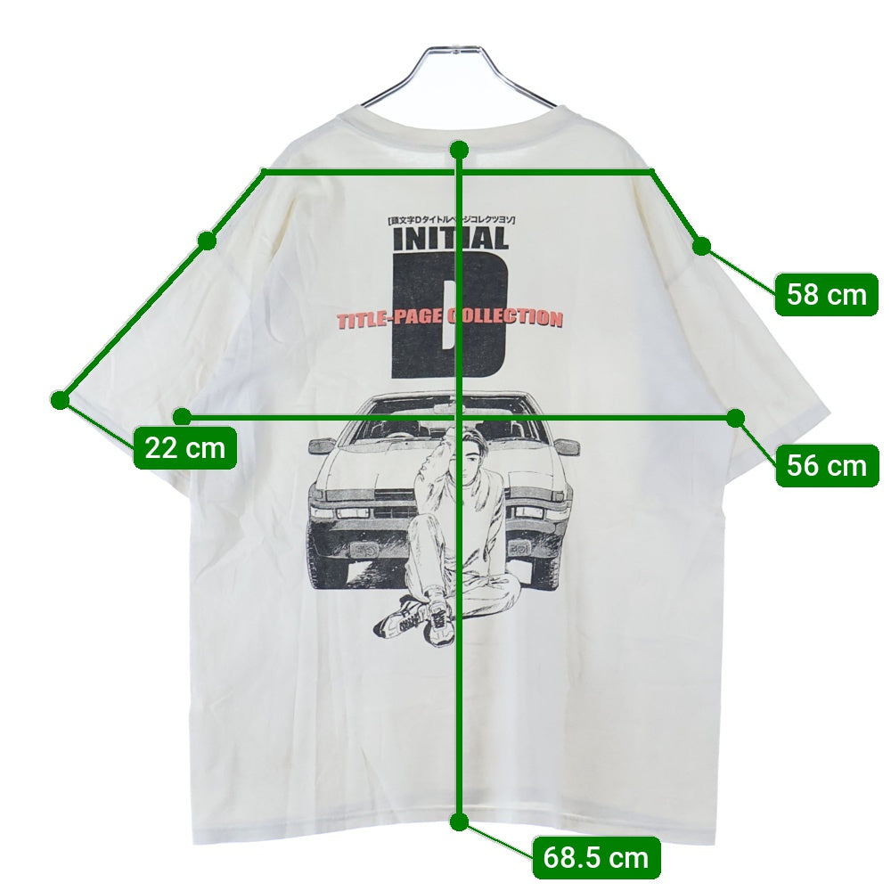 VINTAGE(ヴィンテージ) 00s Initial D TEE 頭文字D 両面プリント半袖Tシャツ カットソー ホワイト