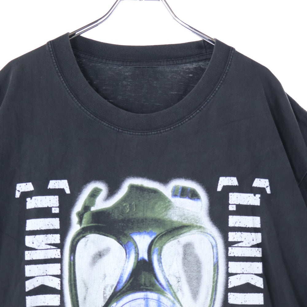 VINTAGE(ヴィンテージ) 90s LINKIN PARK METEORA GAS MASK TEE リンキンパーク ガスマスク 両面プリント半袖Tシャツ カットソー ブラック