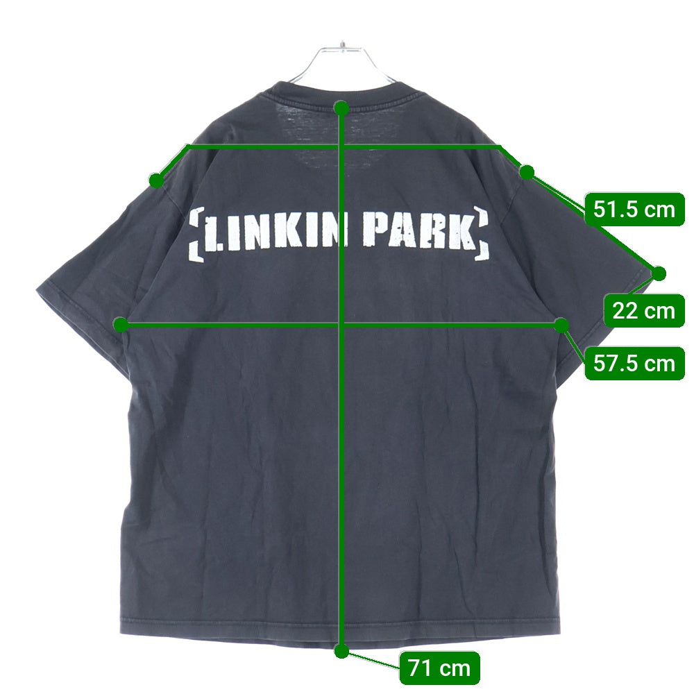 VINTAGE(ヴィンテージ) 90s LINKIN PARK METEORA GAS MASK TEE リンキンパーク ガスマスク 両面プリント半袖Tシャツ カットソー ブラック