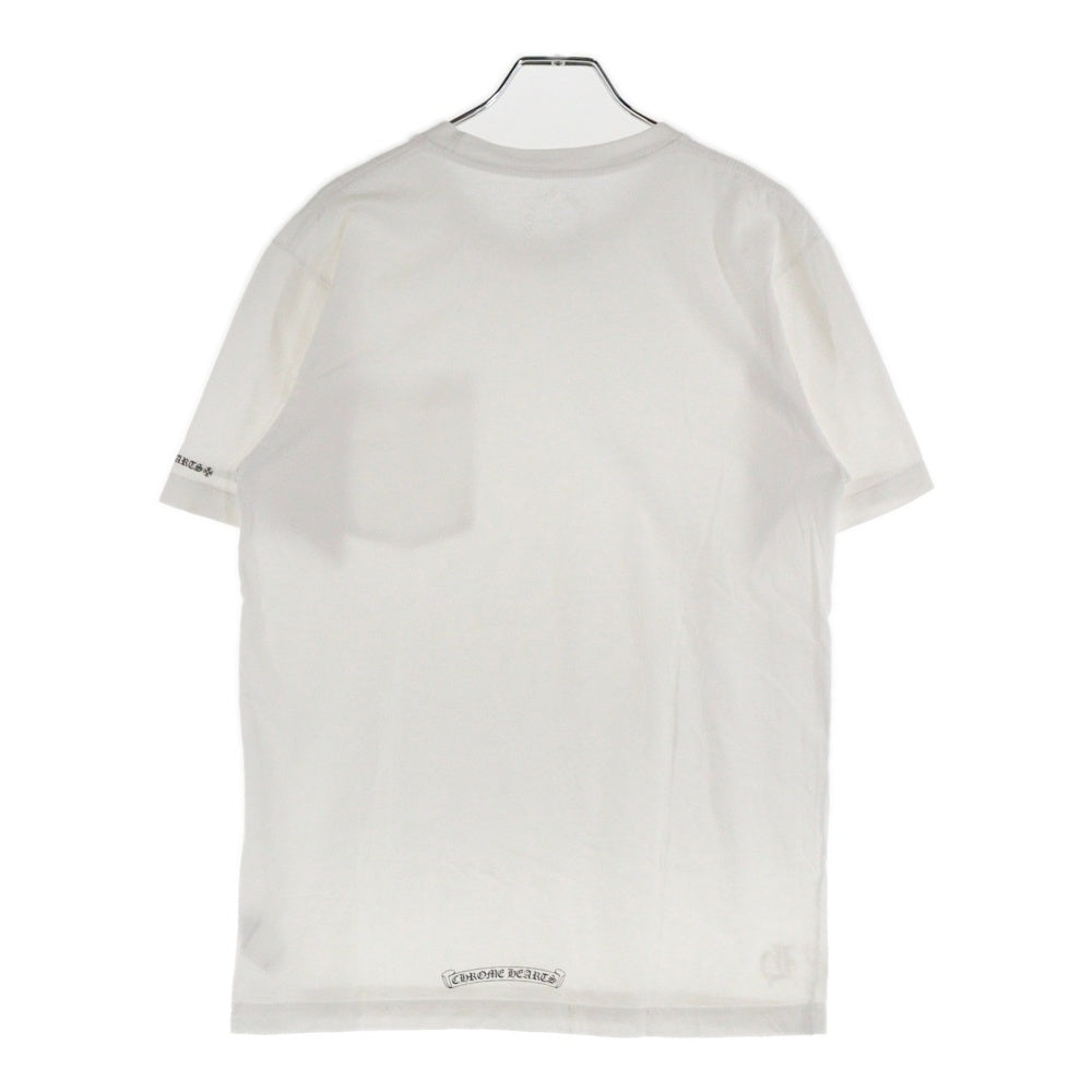 CHROME HEARTS(クロムハーツ) NECK LOGO S/S TEE ネックロゴプリント 半袖Tシャツ カットソー ホワイト