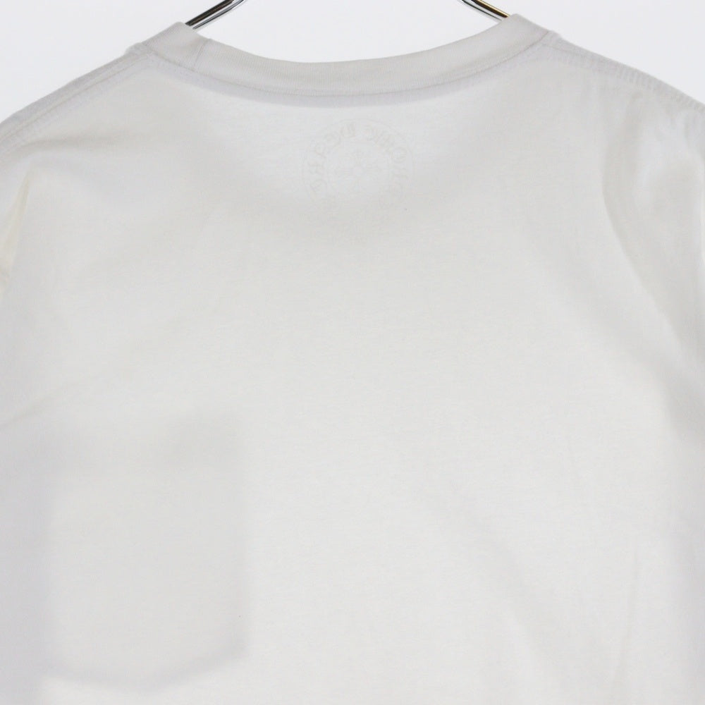 CHROME HEARTS(クロムハーツ) NECK LOGO S/S TEE ネックロゴプリント 半袖Tシャツ カットソー ホワイト