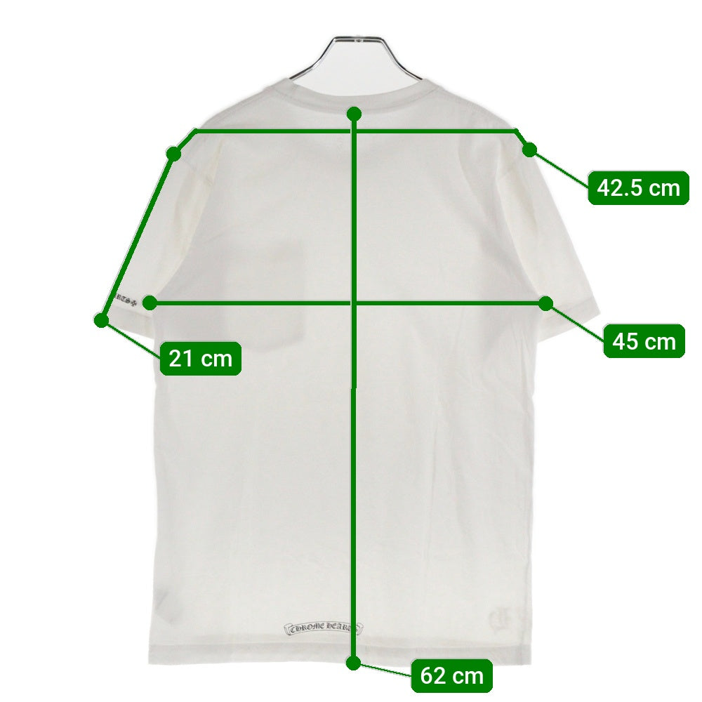 CHROME HEARTS(クロムハーツ) NECK LOGO S/S TEE ネックロゴプリント 半袖Tシャツ カットソー ホワイト