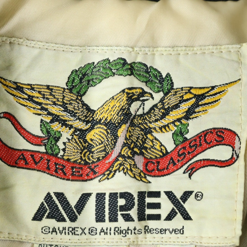 AVIREX(アヴィレックス) 90S TATTOOING Homeward 1945 タトゥーデザイン カウハイド ダブルライダースジャケット ブラック