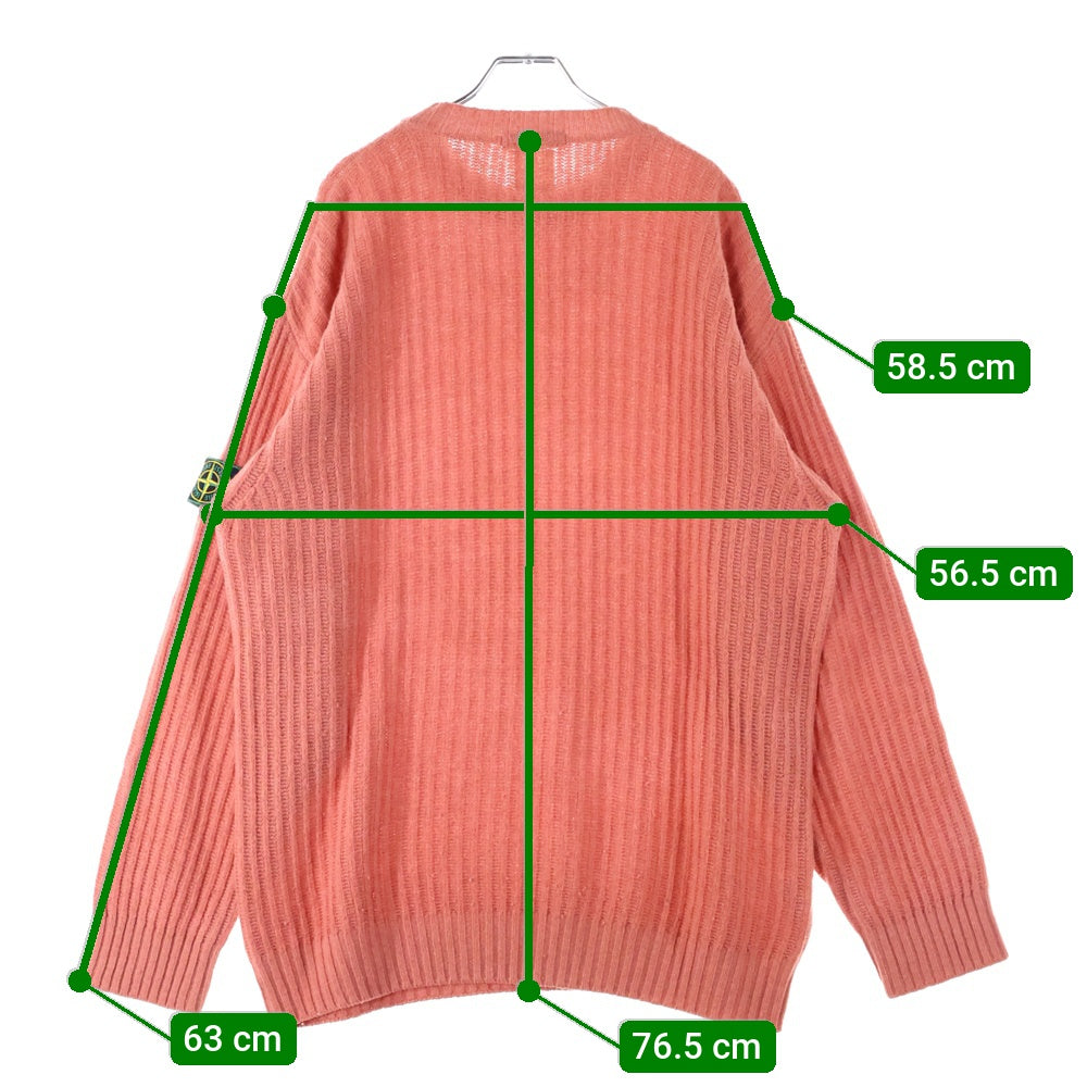 STONE ISLAND(ストーンアイランド) 90s ARCHIVE Green Edge マッシモオスティ期 ケーブル ニット セーター ピンク