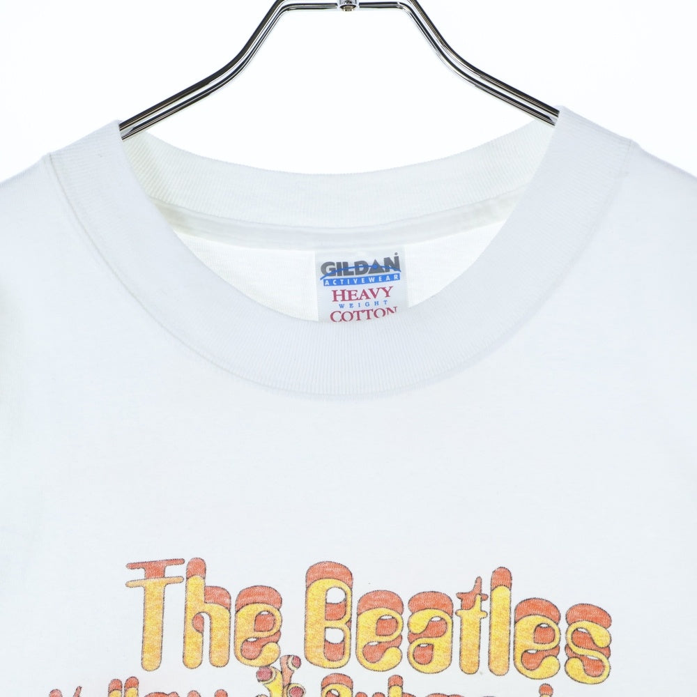 VINTAGE(ヴィンテージ) 90s THE BEATLES YELLOW SABMARINE NOTHING IS REAL ビートルズ 両面プリント 半袖Tシャツ ホワイト