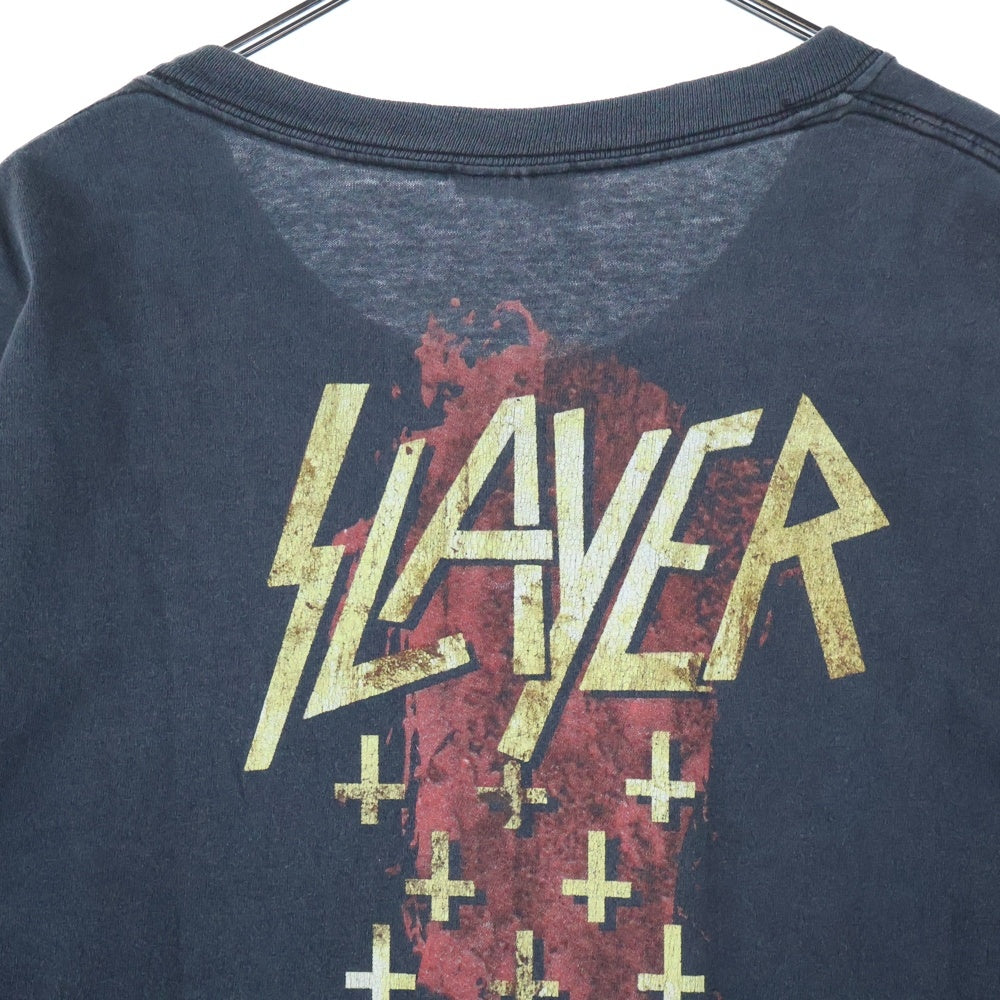 VINTAGE(ヴィンテージ) 00S SLAYER スレイヤー 両面プリント 半袖Tシャツ ブラック