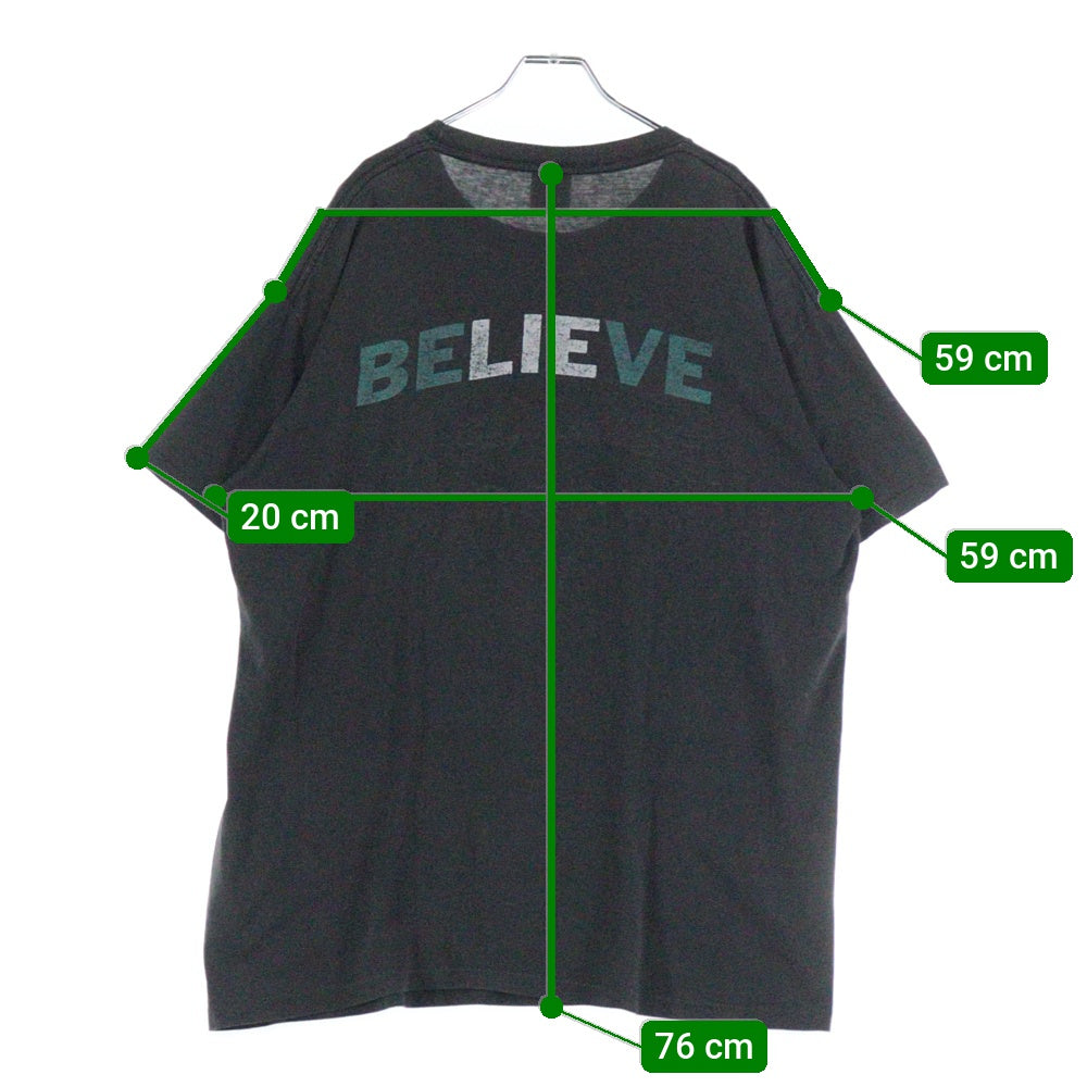 VINTAGE(ヴィンテージ) 90s MARILYN MANSON BELIEVE マリリンマンソン ビリーブ 両面プリント 半袖Tシャツ ブラック