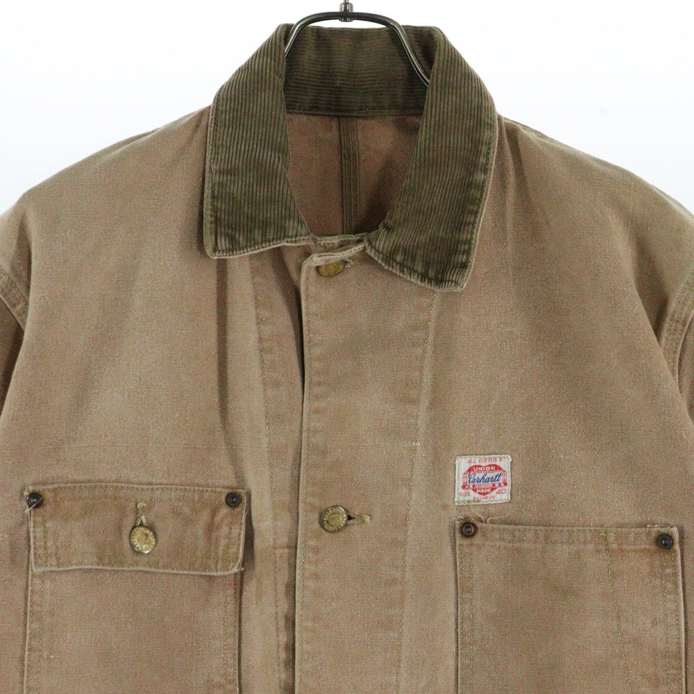 CARHARTT(カーハート) 60s VINTAGE DUCK COVERALL ハートタグ ハートボタン ダック カバーオール ベージュ