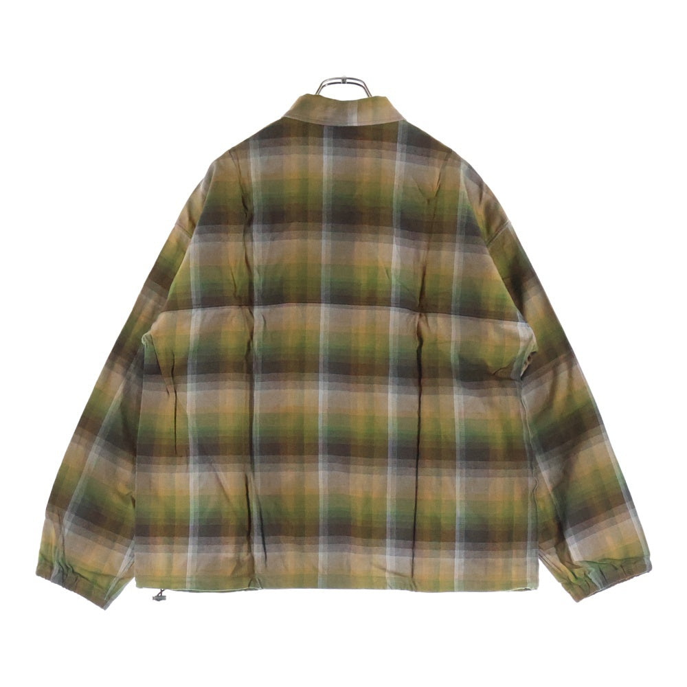 ANCELLM(アンセルム) 24AW R/C CHECK PULL OVER SHIRT チェックプルオーバーシャツ 長袖シャツ ジップアップ チェック