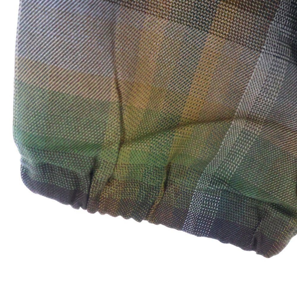 ANCELLM(アンセルム) 24AW R/C CHECK PULL OVER SHIRT チェックプルオーバーシャツ 長袖シャツ ジップアップ チェック